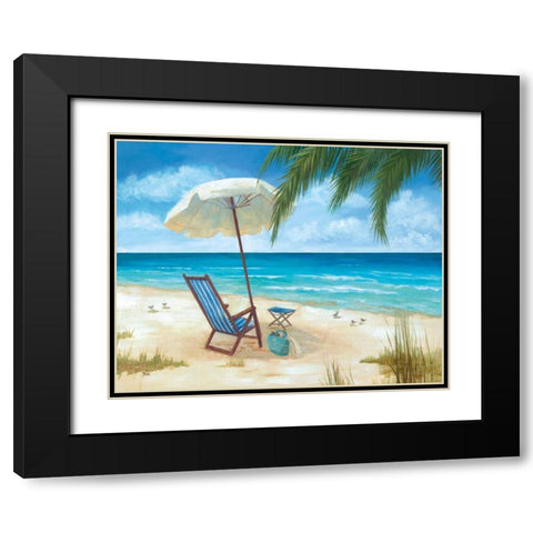 In the Shade Black Modern Wood Framed Art Print with Double Matting by Nan