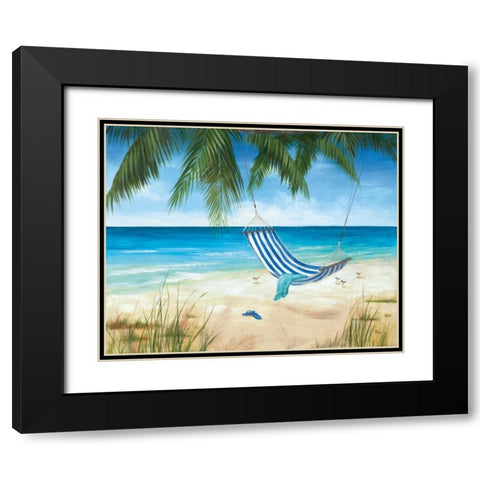 Soft Breeze Black Modern Wood Framed Art Print with Double Matting by Nan