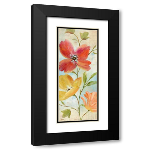 Spring Hues I Black Modern Wood Framed Art Print with Double Matting by Nan