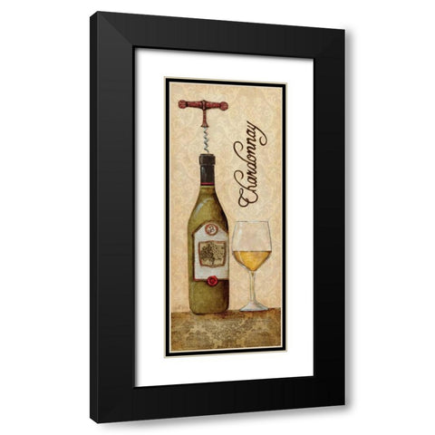 Chardonnay Black Modern Wood Framed Art Print with Double Matting by Tava Studios