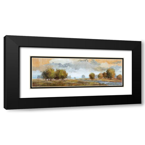 Meadow Vista I Black Modern Wood Framed Art Print with Double Matting by Nan