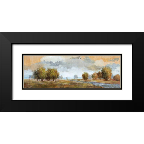 Meadow Vista I Black Modern Wood Framed Art Print with Double Matting by Nan