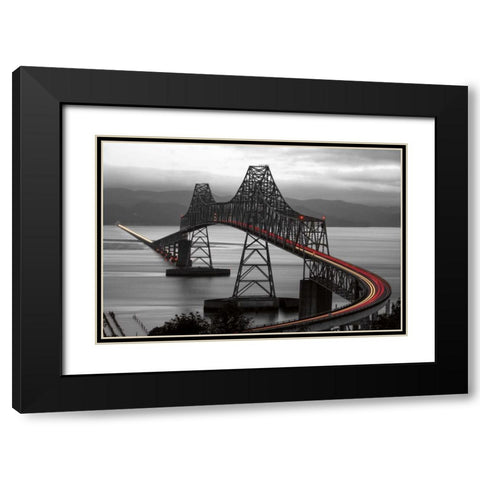 Boomerang Black Modern Wood Framed Art Print with Double Matting by Reed, Aaron