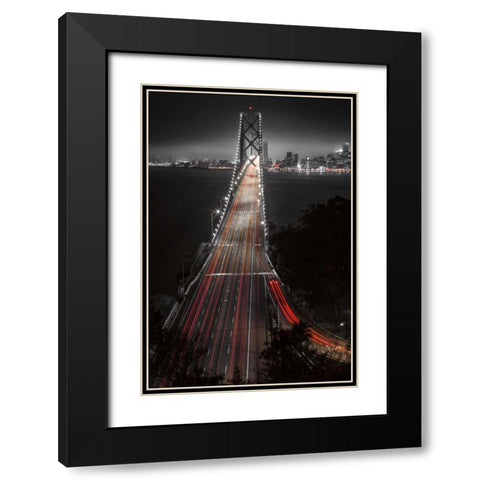 The Bay Black Modern Wood Framed Art Print with Double Matting by Reed, Aaron
