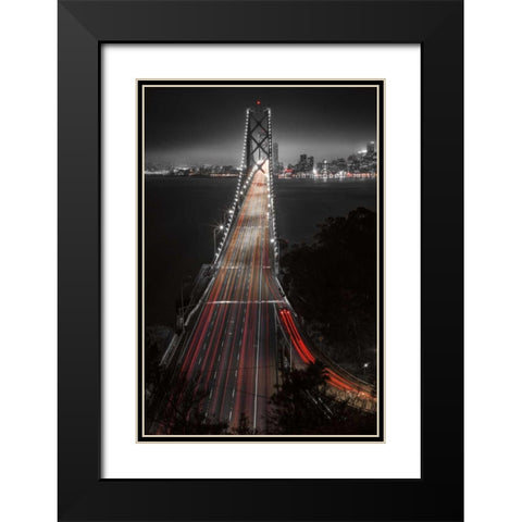 The Bay Black Modern Wood Framed Art Print with Double Matting by Reed, Aaron