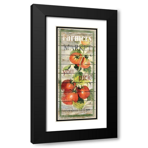 Tomatoes Black Modern Wood Framed Art Print with Double Matting by Robinson, Carol