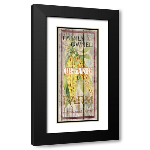 Corn Black Modern Wood Framed Art Print with Double Matting by Robinson, Carol