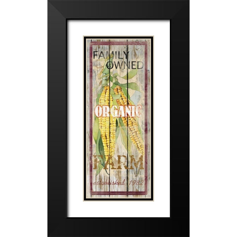 Corn Black Modern Wood Framed Art Print with Double Matting by Robinson, Carol