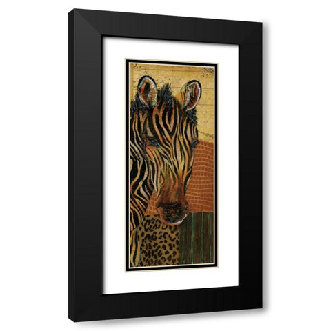Out of Africa I Black Modern Wood Framed Art Print with Double Matting by Tava Studios