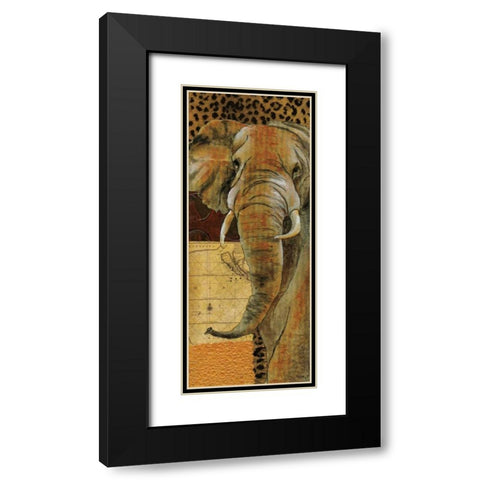 Out of Africa II Black Modern Wood Framed Art Print with Double Matting by Tava Studios