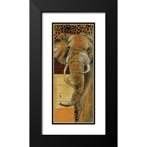 Out of Africa II Black Modern Wood Framed Art Print with Double Matting by Tava Studios