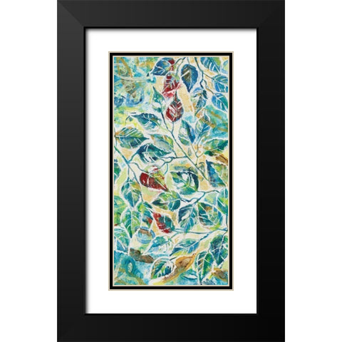 Leaf Montage I Black Modern Wood Framed Art Print with Double Matting by Donovan, Maria