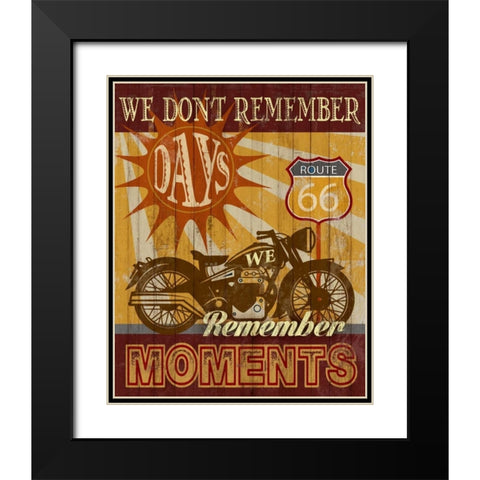 Remember Moments Black Modern Wood Framed Art Print with Double Matting by Knutsen, Conrad