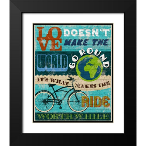 The Ride Black Modern Wood Framed Art Print with Double Matting by Knutsen, Conrad