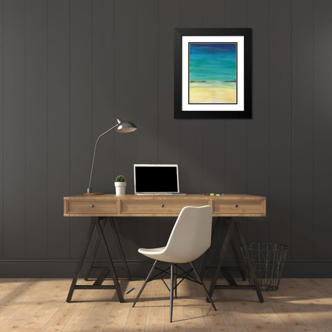 Tropics I Black Modern Wood Framed Art Print with Double Matting by Coopersmith, Justin