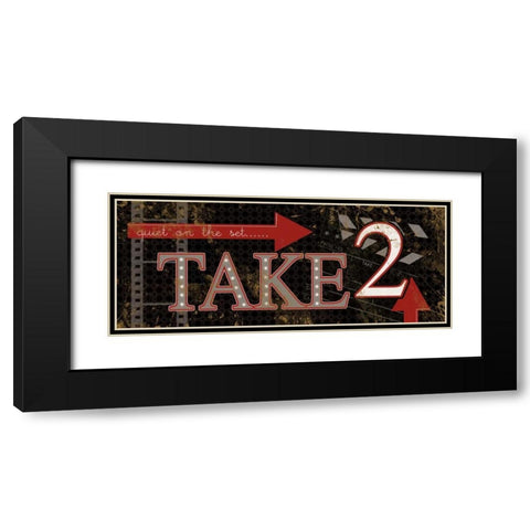 Take 2 Black Modern Wood Framed Art Print with Double Matting by Robinson, Carol