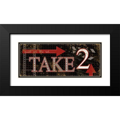 Take 2 Black Modern Wood Framed Art Print with Double Matting by Robinson, Carol