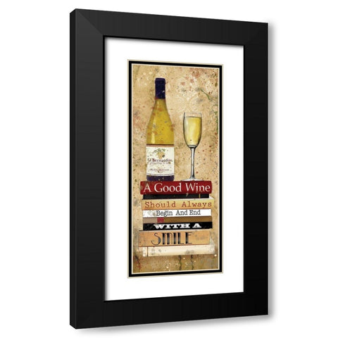 Good White Black Modern Wood Framed Art Print with Double Matting by Robinson, Carol