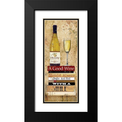 Good White Black Modern Wood Framed Art Print with Double Matting by Robinson, Carol