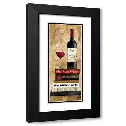 Best Red Black Modern Wood Framed Art Print with Double Matting by Robinson, Carol