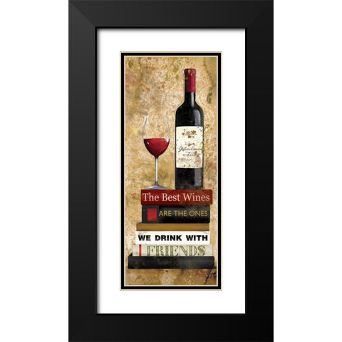 Best Red Black Modern Wood Framed Art Print with Double Matting by Robinson, Carol