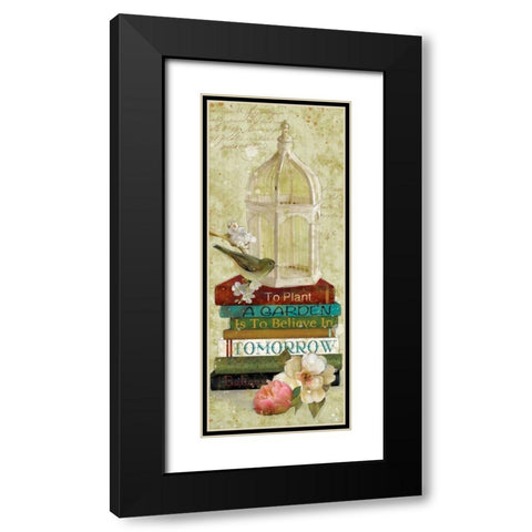 Gardening Guide I Black Modern Wood Framed Art Print with Double Matting by Robinson, Carol