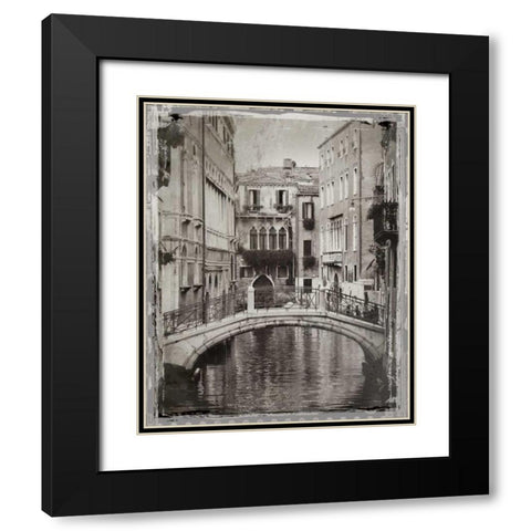 Venice Romance II Black Modern Wood Framed Art Print with Double Matting by Jackson, Susan