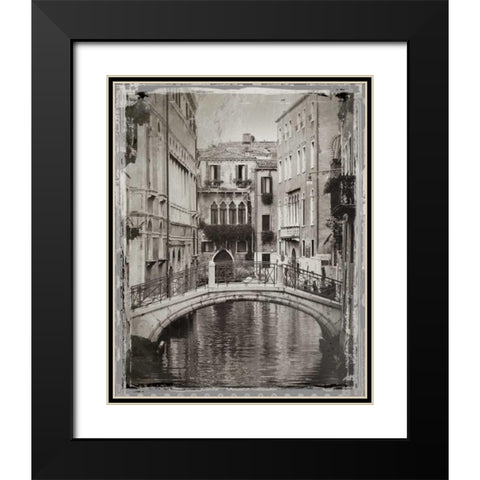 Venice Romance II Black Modern Wood Framed Art Print with Double Matting by Jackson, Susan
