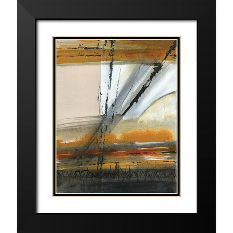 Brown Settlement III Black Modern Wood Framed Art Print with Double Matting by Jill, Susan