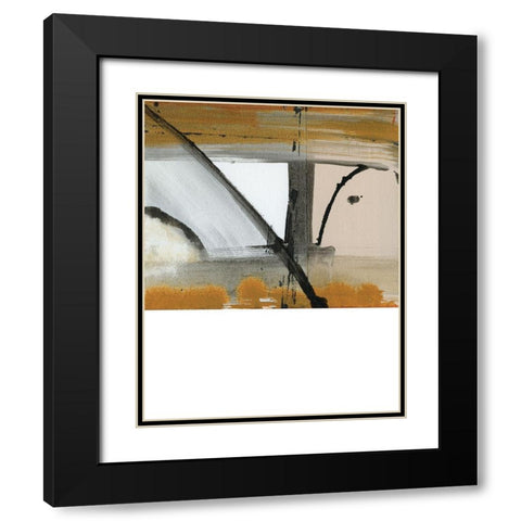 Brown Settlement IV Black Modern Wood Framed Art Print with Double Matting by Jill, Susan