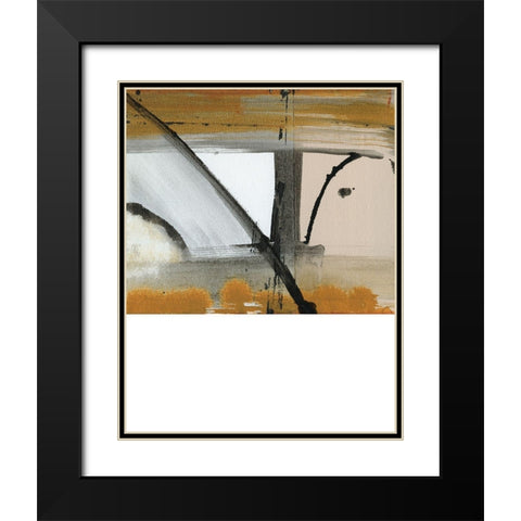 Brown Settlement IV Black Modern Wood Framed Art Print with Double Matting by Jill, Susan