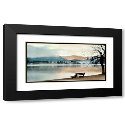 Inner Peace Black Modern Wood Framed Art Print with Double Matting by Weisz, Irene