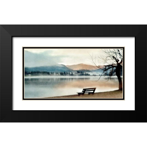 Inner Peace Black Modern Wood Framed Art Print with Double Matting by Weisz, Irene
