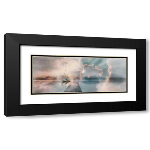 Morning Surprise Black Modern Wood Framed Art Print with Double Matting by Weisz, Irene