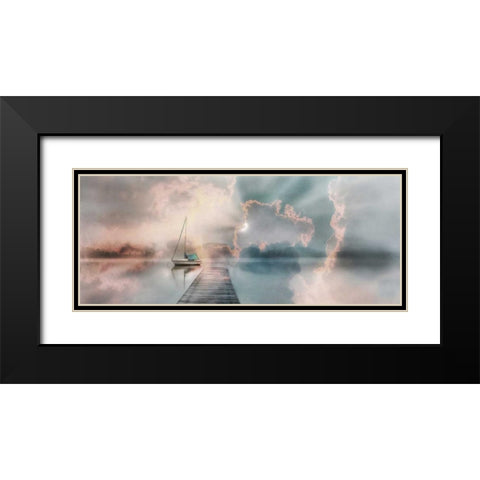 Morning Surprise Black Modern Wood Framed Art Print with Double Matting by Weisz, Irene