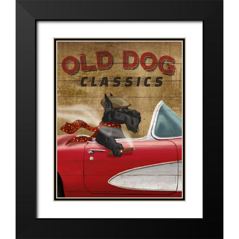 Old Dog Classics Black Modern Wood Framed Art Print with Double Matting by Knutsen, Conrad