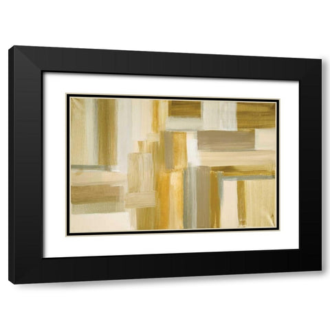 Fields II Black Modern Wood Framed Art Print with Double Matting by Jill, Susan