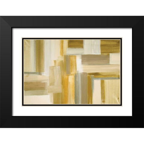 Fields II Black Modern Wood Framed Art Print with Double Matting by Jill, Susan