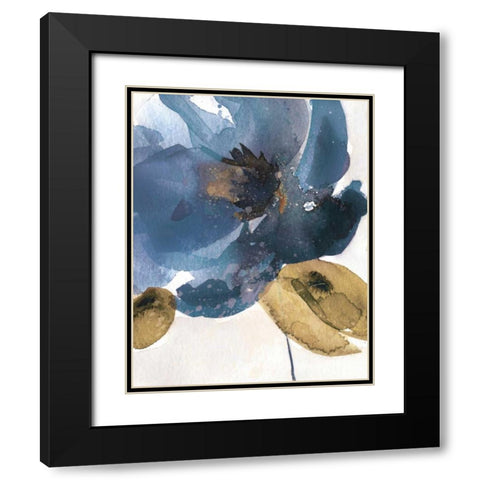Blue Note I Black Modern Wood Framed Art Print with Double Matting by Robinson, Carol
