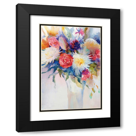 Impromptu Party II Black Modern Wood Framed Art Print with Double Matting by Troise Heidel, Theresa