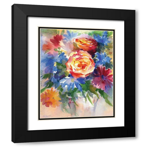 Endless Summer Black Modern Wood Framed Art Print with Double Matting by Troise Heidel, Theresa