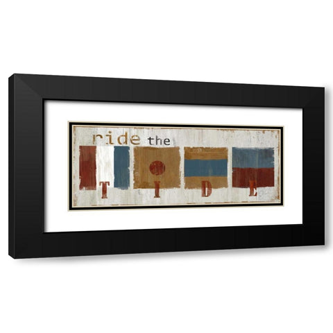 Nautical Tide Black Modern Wood Framed Art Print with Double Matting by Robinson, Carol