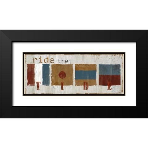 Nautical Tide Black Modern Wood Framed Art Print with Double Matting by Robinson, Carol