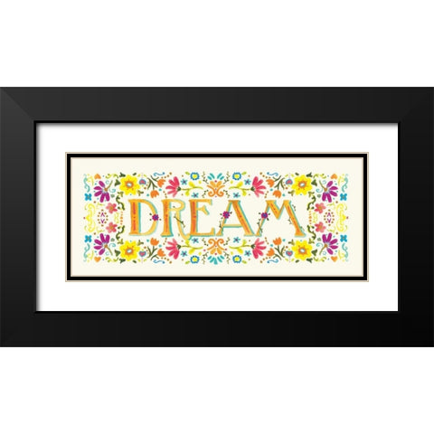 Dream Black Modern Wood Framed Art Print with Double Matting by Robinson, Carol