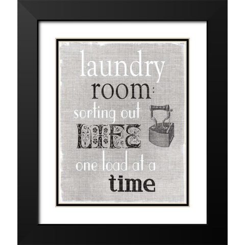 Sorting Out Life Black Modern Wood Framed Art Print with Double Matting by Robinson, Carol