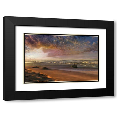 Summer Magic Black Modern Wood Framed Art Print with Double Matting by Calascibetta, Mike