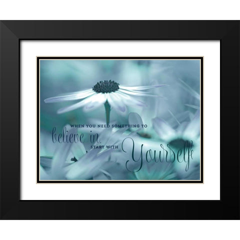 Believe In Yourself Black Modern Wood Framed Art Print with Double Matting by Delimont, Danita