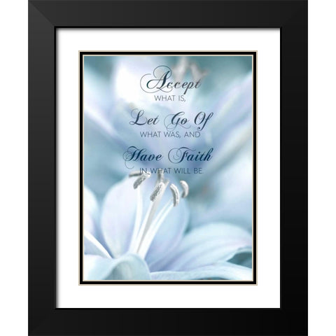 Have Faith Black Modern Wood Framed Art Print with Double Matting by Delimont, Danita