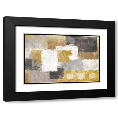 Neutrelle Black Modern Wood Framed Art Print with Double Matting by Nan