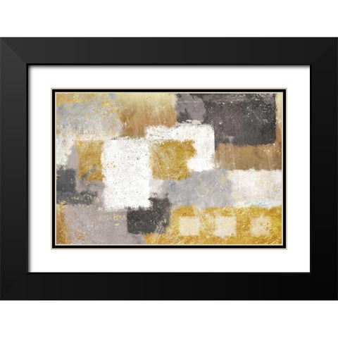 Neutrelle Black Modern Wood Framed Art Print with Double Matting by Nan